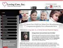 Tablet Screenshot of lovingcare-agency.com